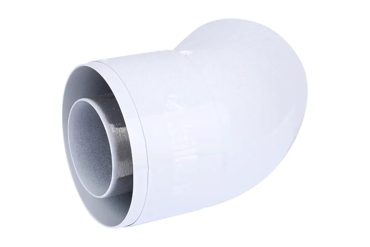 Vaillant Колено 45 град. DN 60/100 (к-т 2 шт.) (белый)