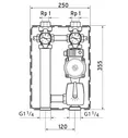 Vaillant Насосная группа для смесительного контура отопления со смесителем R 3/4 ",3-х ст. насос